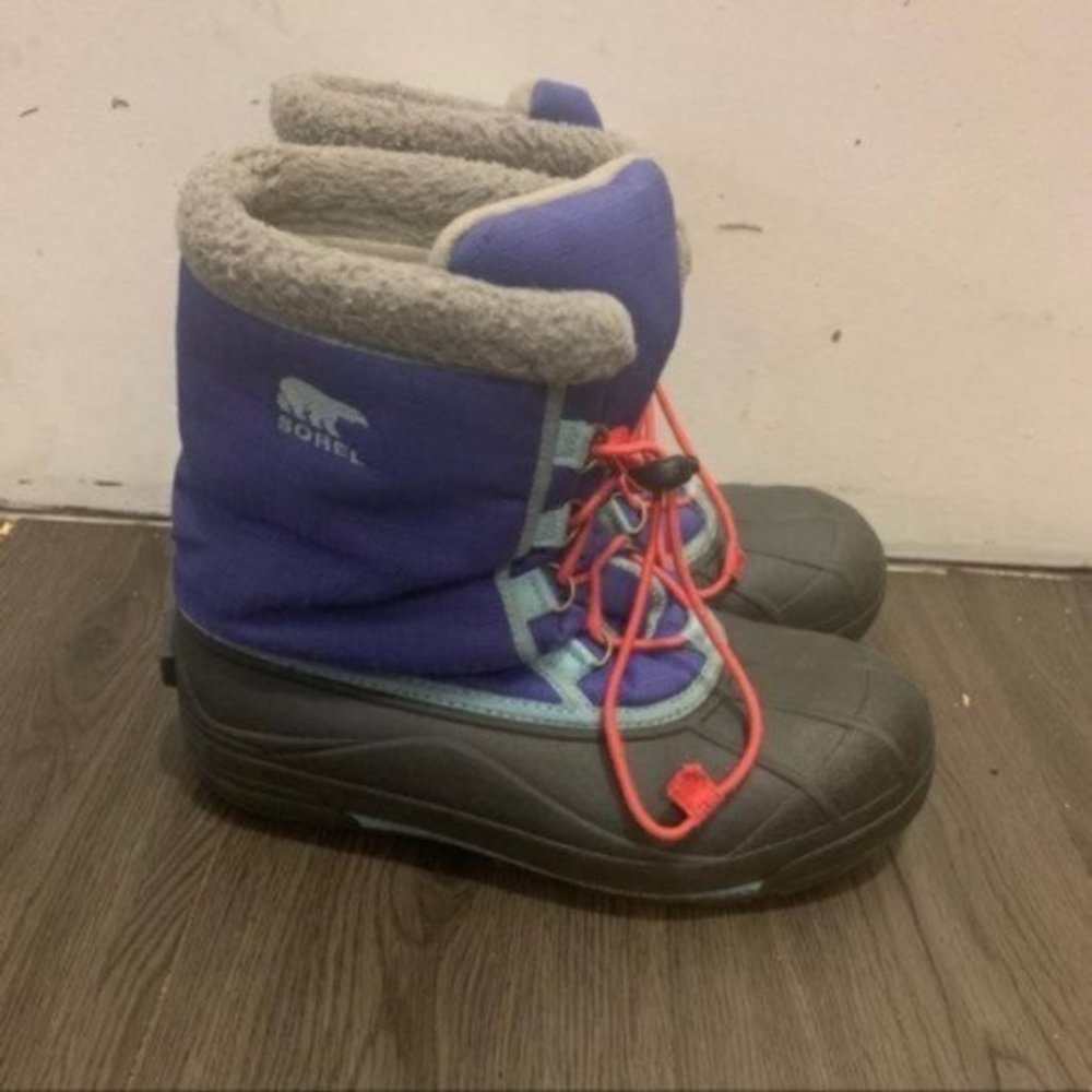 Sorel purple blue winter snow boots size 6 - Picture 8 of 11